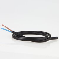 PVC-Lampenkabel schwarz 2-adrig 2x0,75 mm² H03VVH2-F...