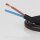 PVC-Lampenkabel schwarz 2-adrig 2x0,75 mm² H03VVH2-F – Flachkabel - Meterware