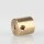 M10x1 Innengewinde Messing Stahlseilhalter mit M4 Quergewinde, roh, 12x12 mm