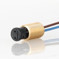M10x1 Messing-Gewinderohr 35 mm – passend für G4 Rohrsteckfassung, Lampen- und Leuchtenbau