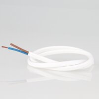 PVC-Lampenkabel weiß 2-adrig 2x0,75 mm²...