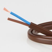 PVC-Lampenkabel braun 2-adrig 2x0,75 mm² H03VVH2-F...