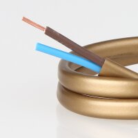 PVC-Lampenkabel gold 2-adrig 2x0,75 mm² H03VVH2-F...