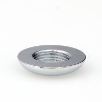 M13x1 Halbrundmutter 24x5mm | Messing verchromt | Lampenbau