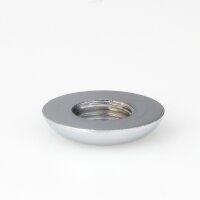 M10x1 Halbrundmutter 20x4mm | Messing verchromt | Lampenbau