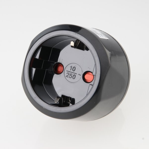 Reisestecker-Adapter Deutschland auf Italien 10A/250V mit Kinderschutz und Sicherung – Brennenstuhl