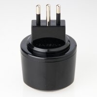 Reisestecker-Adapter Deutschland auf Italien 10A/250V mit Kinderschutz und Sicherung – Brennenstuhl