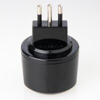 Reisestecker-Adapter Deutschland auf Italien 10A/250V mit Kinderschutz und Sicherung – Brennenstuhl