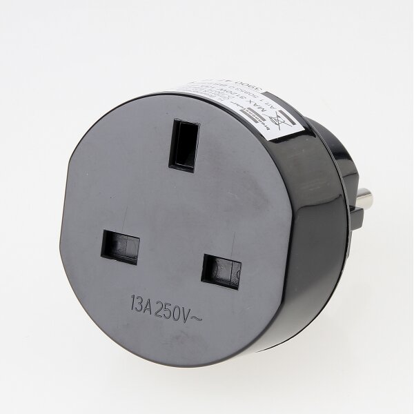 Reisestecker-Adapter Großbritannien auf Deutschland 13A/250V – Brennenstuhl