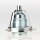 Lampen-Glashalter Set mit E27 Premium-Fassung und Metall-Zugentlaster, verchromt 62x57