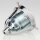Lampen-Glashalter Set mit E27 Premium-Fassung und Metall-Zugentlaster, verchromt 62x57