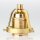 Lampen-Glashalter Set mit E27 Premium-Fassung und Zugentlaster, vermessingt 62x57