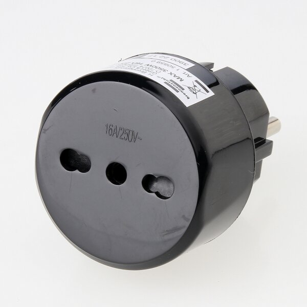 Reisestecker-Adapter Italien auf Deutschland 10A/250V – Brennenstuhl