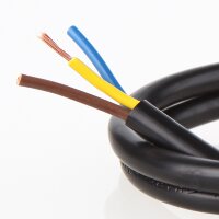 PVC-Lampenkabel schwarz 3-adrig 3x0,75 mm² H03VV-F...