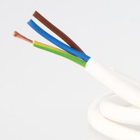 PVC-Lampenkabel weiß 3-adrig 3x0,75 mm²...