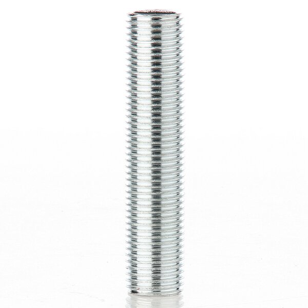 R1/4 Zoll Gewinderohr Eisen verzinkt – 60 mm Länge, Rundgewinde, für Lampen- und Leuchtenbau
