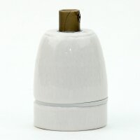 E27 Premium Porzellan-Lampenfassung glasiert, inkl....