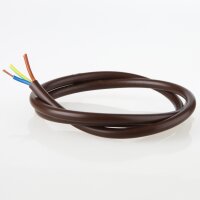 PVC-Lampenkabel braun 3-adrig 3x0,75 mm² H03VV-F...