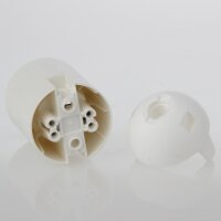 E27 Thermoplast Fassung weiß Glattmantel 2-teilig M10x1 Innengewinde