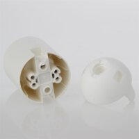 E27 Thermoplast Fassung weiß Glattmantel 2-teilig M10x1 Innengewinde