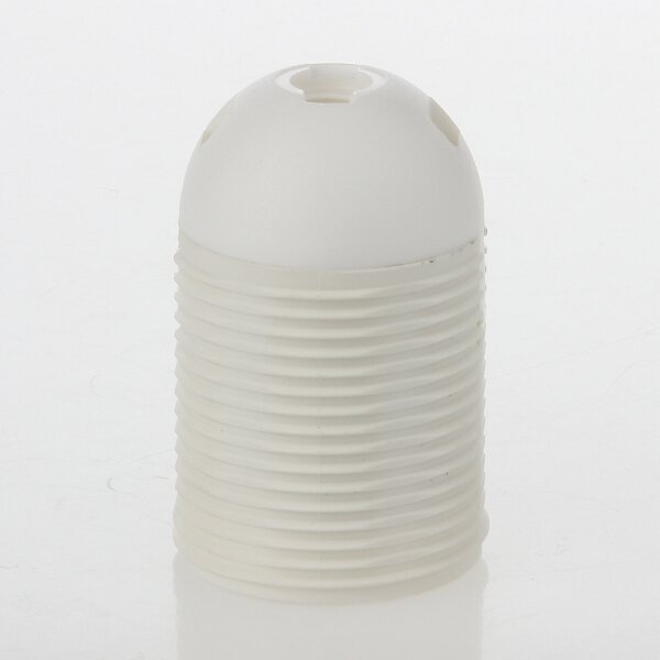 E27 Thermoplast Fassung weiß Gewindemantel 2-teilig M10x1 Innengewinde