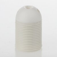 E27 Thermoplast Fassung weiß Gewindemantel 2-teilig...