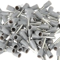 Aderendhülsen 0,75 mm² grau isoliert – 14...