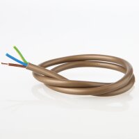 PVC-Lampenkabel gold 3-adrig 3x0,75 mm² H03VV-F...