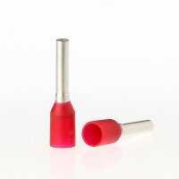 Aderendhülsen 1,0 mm² rot isoliert – 14...