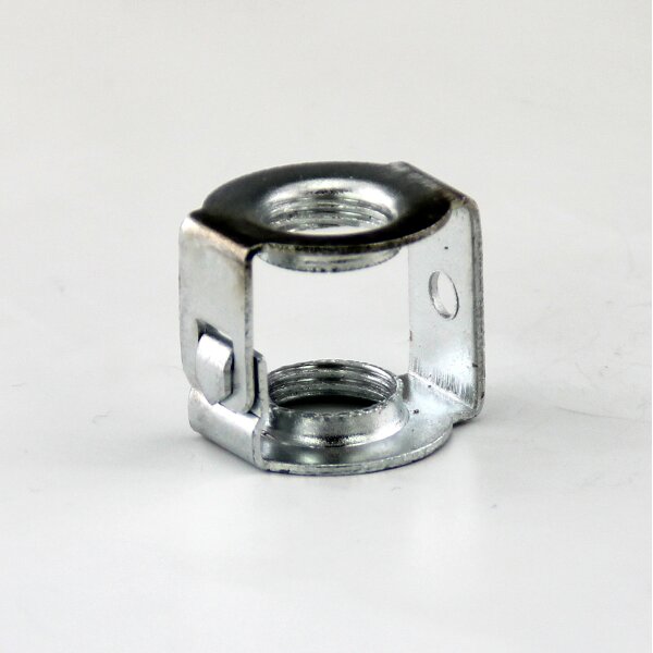 M10x1 Auslass-Gewindeadapter 20x18 mm aus gestanztem Eisen, verzinkt