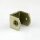 M10x1 Auslass-Gewindeadapter 22x18x21 mm aus gestanztem Eisen, verzinkt, mit M4 Erdungsschraube