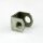 M10x1 Auslass-Gewindeadapter 22x18x21 mm aus gestanztem Eisen, verzinkt, mit M4 Erdungsschraube