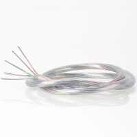 PVC/FEP-Lampenkabel transparent 5-adrig 5x0,75 mm²...