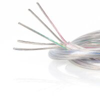 PVC/FEP-Lampenkabel transparent 5-adrig 5x0,75 mm²...