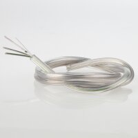 PVC-Lampenkabel Rundkabel transparent 3-adrig 3x0,75...