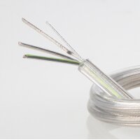 PVC-Lampenkabel Rundkabel transparent 3-adrig 3x0,75...