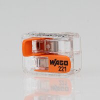 10 x Wago 221-412 Compact Verbindungsklemme 2-polig,...