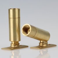 Lampen Dreh-Kippgelenk 16x56 mm, Messing roh, M10x1...