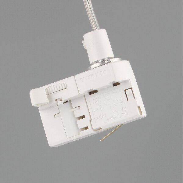 Euro-Adapter für 3-Phasen-Stromschiene weiß 10A/250V