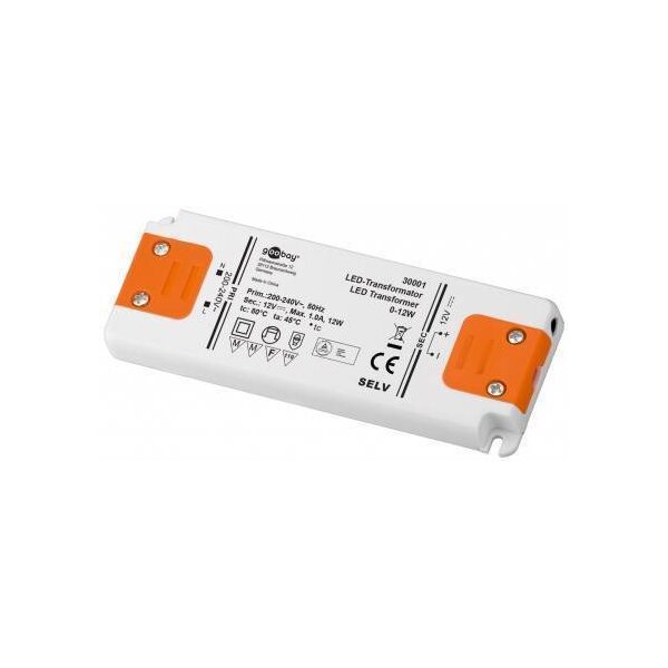 LED-Trafo 12 V (DC)/12 W 12 V DC für LEDs bis 12 W Gesamtlast