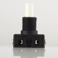 Lampen Einbauschalter – Einbau-Druckschalter weiß, 250V / 2A, 12 mm Achse 1-polig