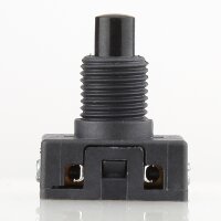 Lampen Einbauschalter – Einbau-Druckschalter schwarz, 250V / 2A, 8 mm Achse 1-polig