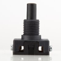 Lampen Einbauschalter – Einbau-Druckschalter schwarz, 250V / 2A, 12 mm Achse 1-polig