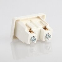 Tischleuchten Wippschalter – Lampen Einbau-Wippschalter weiß, 250V / 2A, mit Schraubanschluss
