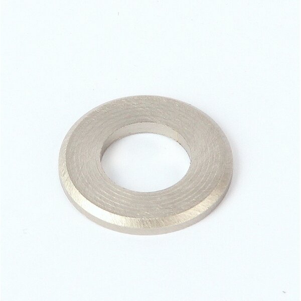 Unterlegscheibe mit Fase 20x10,5x2,0 mm – Messing, Oberfläche Nickel matt für (M10x1 Gewinderohr)