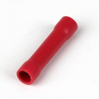 100 x Stoßverbinder isoliert rot für...
