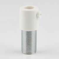 M13x1x20 Zugentlastung Klemmnippel, weiß, mit...