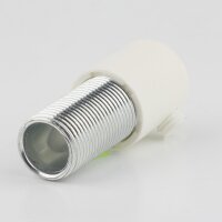 M13x1x20 Zugentlastung Klemmnippel, weiß, mit...