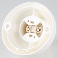 E27 Decken- / Wandfassung abgewinkelt weiß 75W/250V