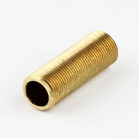 M13x1 Lampen-Gewinderohr Messing roh – 70 mm...